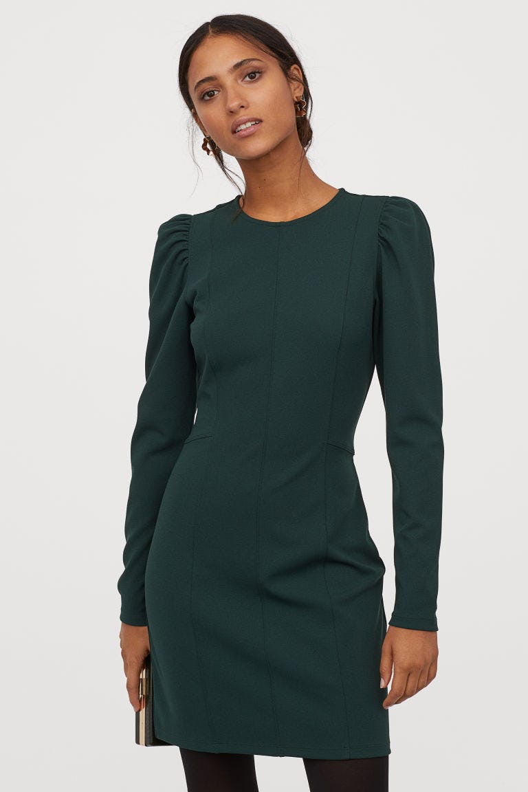 h&m green dress 2019