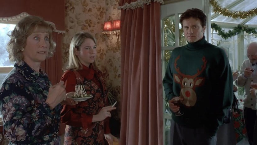 Mark Darcy's ugly Christmas sweater in 'Bridget Jones' Diary' is seen as a defining moment in ugly C...
