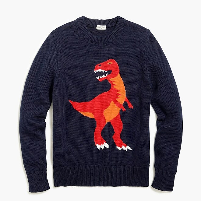 Boys' Dinosaur Crewneck Sweater