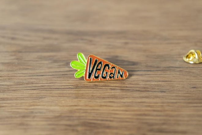 Vegan Carrot Pin
