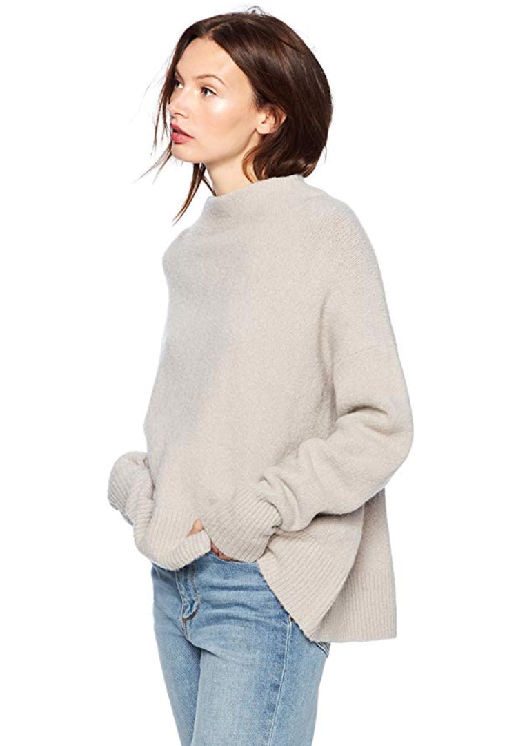 Cable Stitch Women's Mock Neck Cozy Sweater