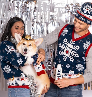 Miller Lite's 2019 holiday ugly sweaters include an option for your dog.