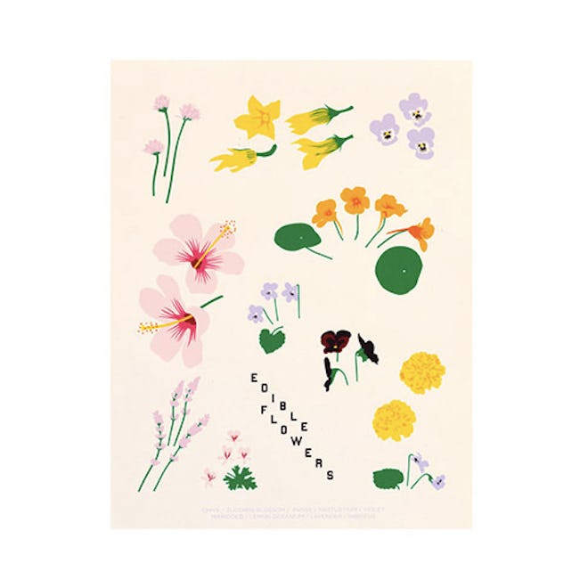 Edible Flowers Print
