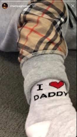 Drake shared a photo of his son's foot on Instagram, the first photo of his 2-year-old boy ever
