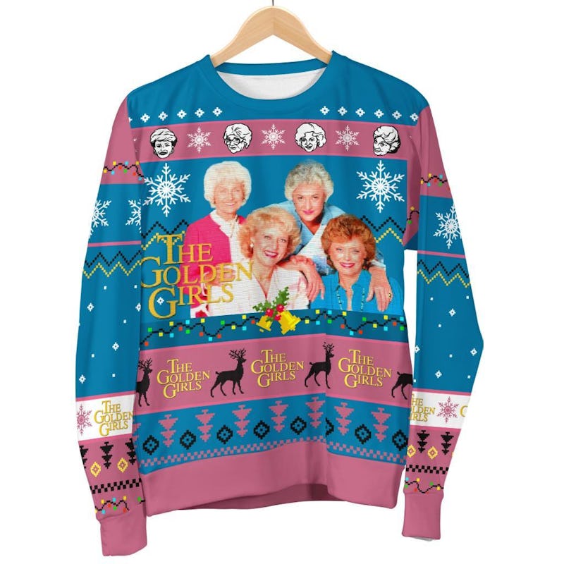 This Golden Girls Ugly Christmas Sweatshirt Is Holiday Goals Golden Girls Christmas Sweater