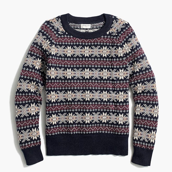 Boys' Fair Isle Crewneck Sweater
