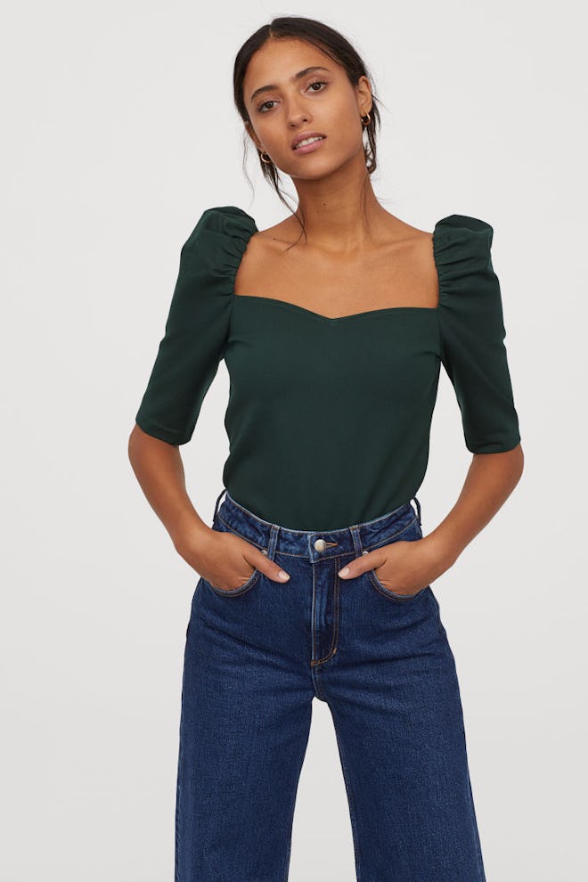 Puff-Sleeved Top