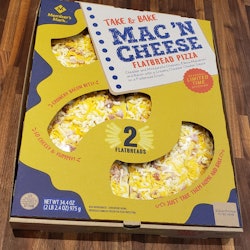 New Mac n" Cheese Flatbread Pizzas have arrived at Sam's Club. 