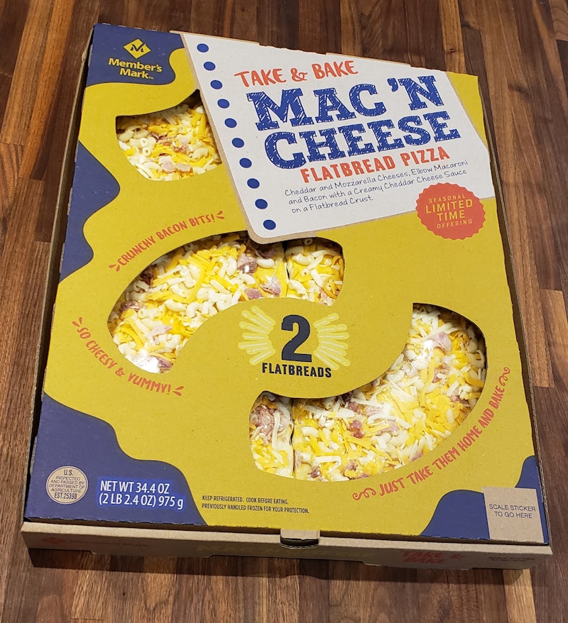 New Mac n" Cheese Flatbread Pizzas have arrived at Sam's Club. 