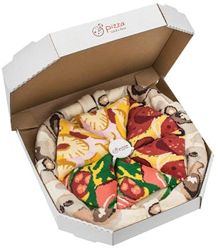 Rainbow Socks Pizza Socks Box (4-Pair Pack)