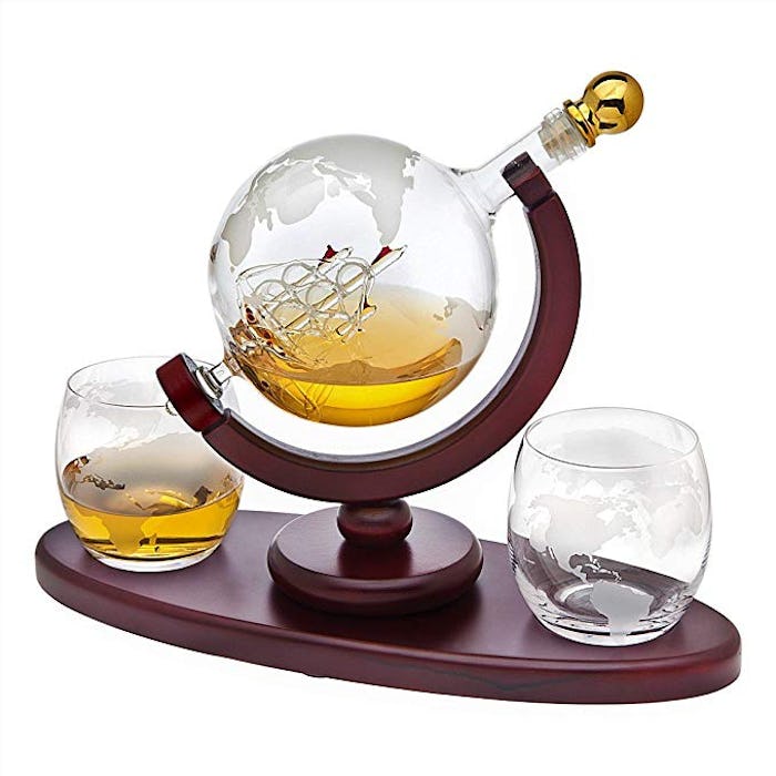 Godinger Whiskey Decanter Globe Set 