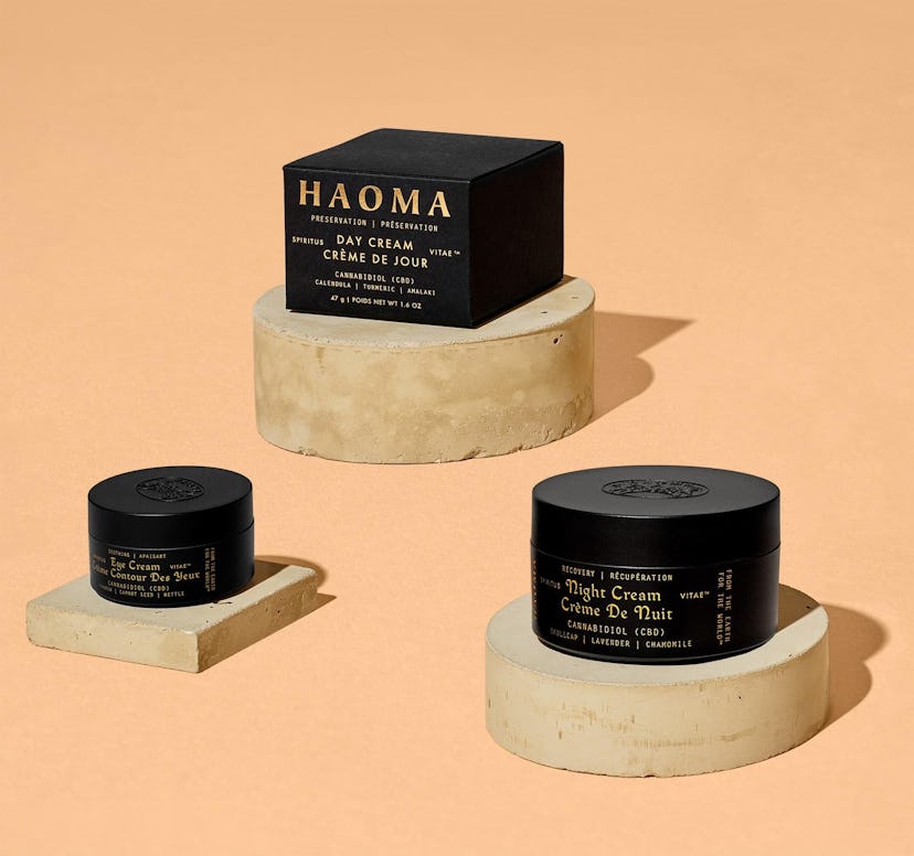 Packaging of new skincare brand HAOMA