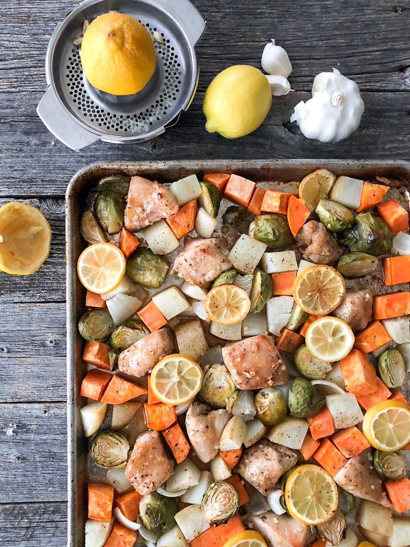 sheet pan turkey with vegetables