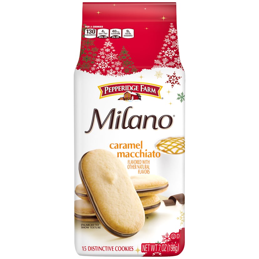 Caramel Macchiato is one of the new flavors of Milano cookies out this holiday season. 
