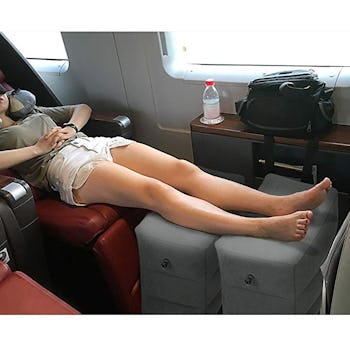 HOMCA Inflatable Travel Foot Rest Pillow