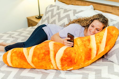 Cheddar's Scratch Kitchen has four foot long croissant body pillows for new parents. 