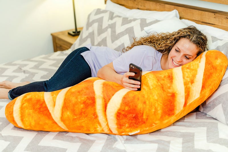 Cheddar's Scratch Kitchen has four foot long croissant body pillows for new parents. 