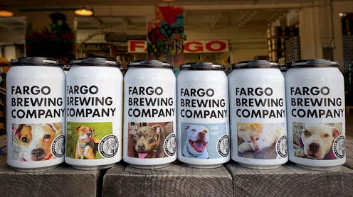 Fargo Brewing Company have limited-edition cans that feature adoptable dogs.