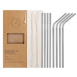 YIHONG Reusable Straws (8-Pack)
