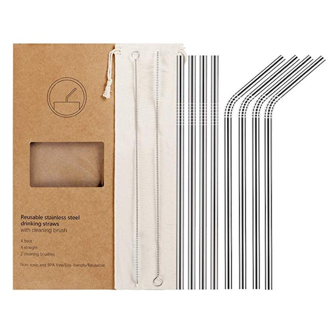 YIHONG Reusable Straws (8-Pack)