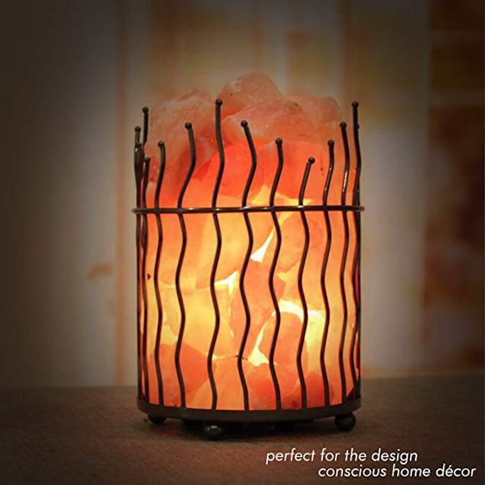 Himalayan Glow Pillar Basket Lamp