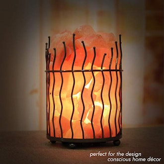 Himalayan Glow Pillar Basket Lamp