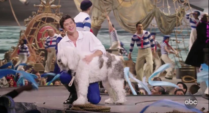 Prince Eric's dog Max in Little Mermaid Live!