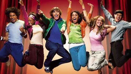 The cast of 'High School Musical' poses in a promotional shot.