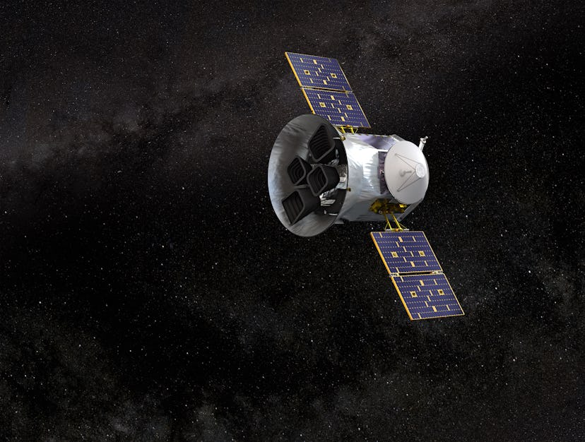 Illustration of NASA's Transiting Exoplanet Survey Satellite:TESS