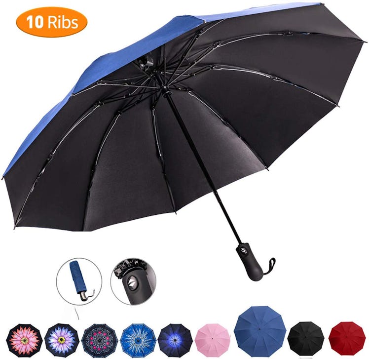 Viefin Reverse Folding Travel Umbrella