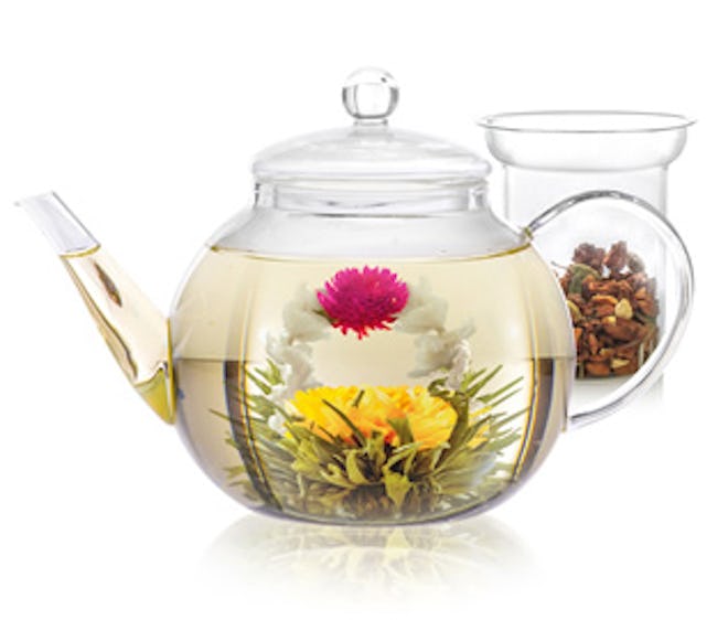 Teabloom Stovetop & Microwave Safe Glass Teapot