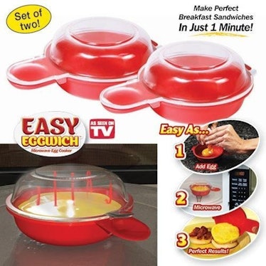 Easy Eggwich Microwave Egg Cookers (Set Of 2)