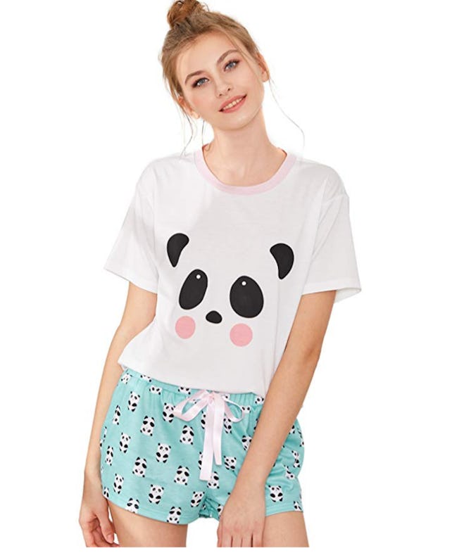 DIDK Cute Cartoon Pajama Set