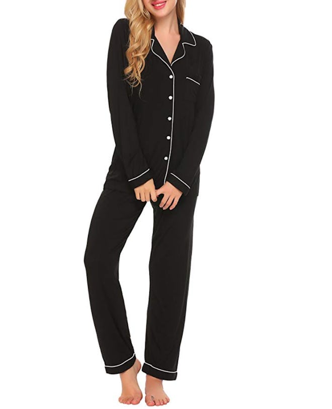 Ekouaer Long Sleeve Pajamas Set