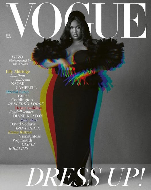 Lizzo's British Vogue cover image is all about vintage glamour.