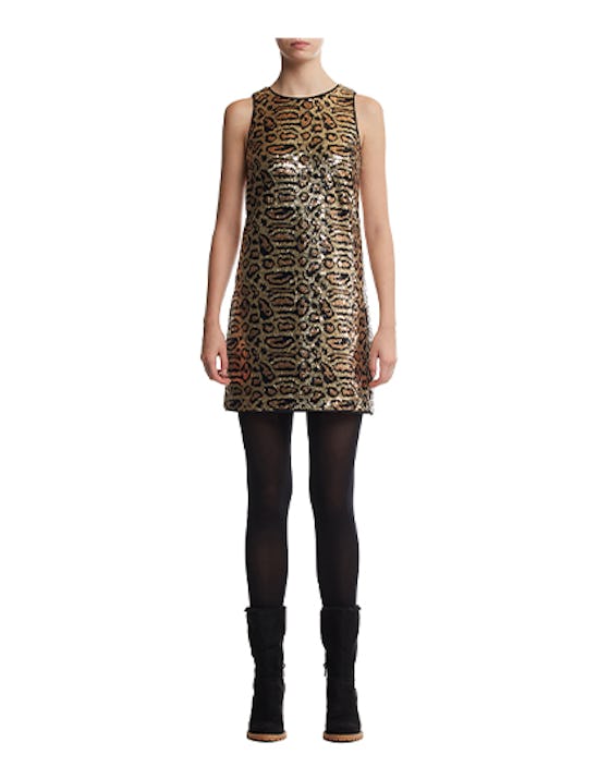 Scoop Sleeveless Sequin Dress Women's