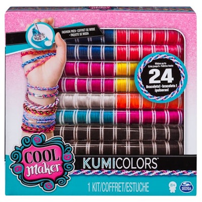 Cool Maker - KumiColors Fantasy & Neons Fashion Pack, Makes Up to 24 Bracelets with the KumiKreator,...