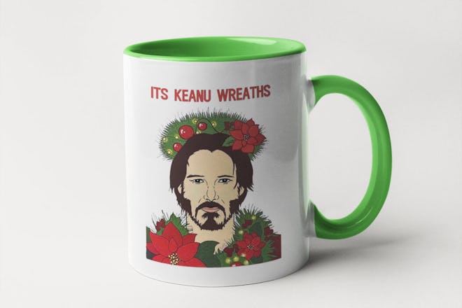 It's Keanu Wreaths Holiday Mug