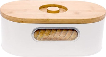 Mindful Design Bamboo Cutting Board and Bread Box