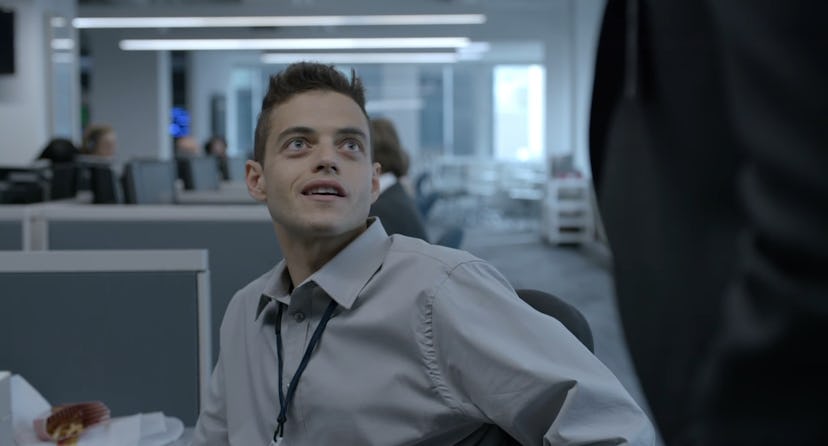 Rami Malek as Elliot Alderson in Mr. Robot