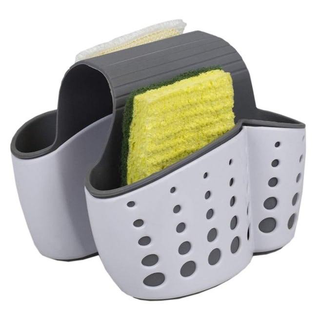 Home Basics Draining Dual Sink Sponge Holder