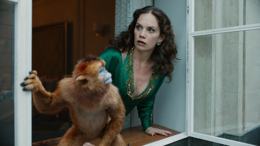 Mrs. Coulter's daemon is a golden monkey in 'His Dark Materials'