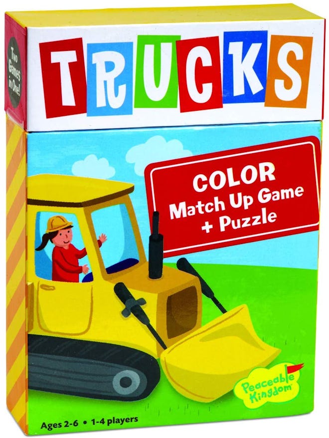 Peaceable Kingdom Trucks Color Match Up Game
