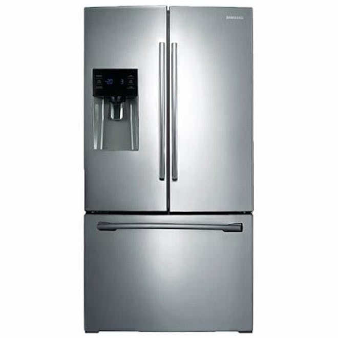 SAMSUNG 24.6 Cu. Ft. 3-Door French Door Refrigerator with External Water and Ice Dispenser, Stainles...