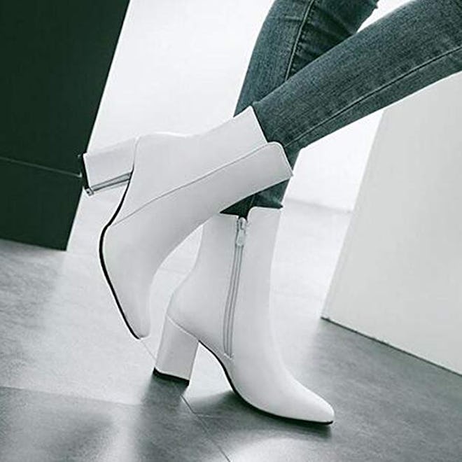 Caradise Squared-Toe Ankle Booties