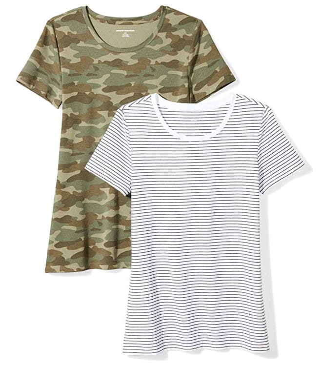 Amazon Essentials Women's Short-Sleeve T-Shirt (2-Pack)