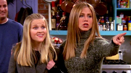 Resse Witherspoon, one of the most iconic 'Friends' celebrity cameos, and Jennifer Aniston