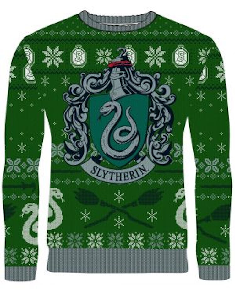 Harry Potter: Slytherin Sleigh Bells Knitted Christmas Sweater