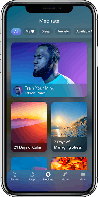 LeBron James Partners With Calm To Show That Mental Fitness Is As Important As Physical Fitness