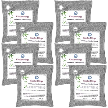 KoolerThings Bamboo Charcoal Air Purifying Bags (8-Pack)